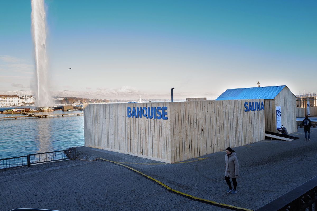 La «Banquise» était composée de trois espaces distincts (une zone sportive, une zone bien-être et un espace buvette).
