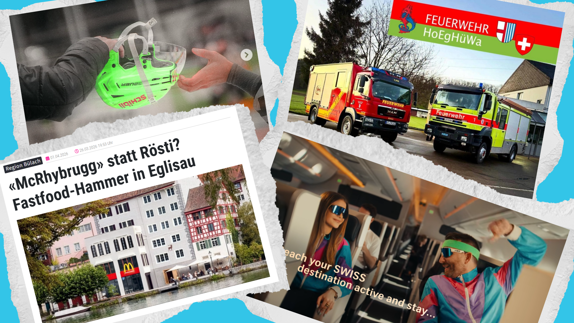 Von Swiss bis Feuerwehr: Aprilscherze: So kreativ zeigt sich das Zürcher Unterland