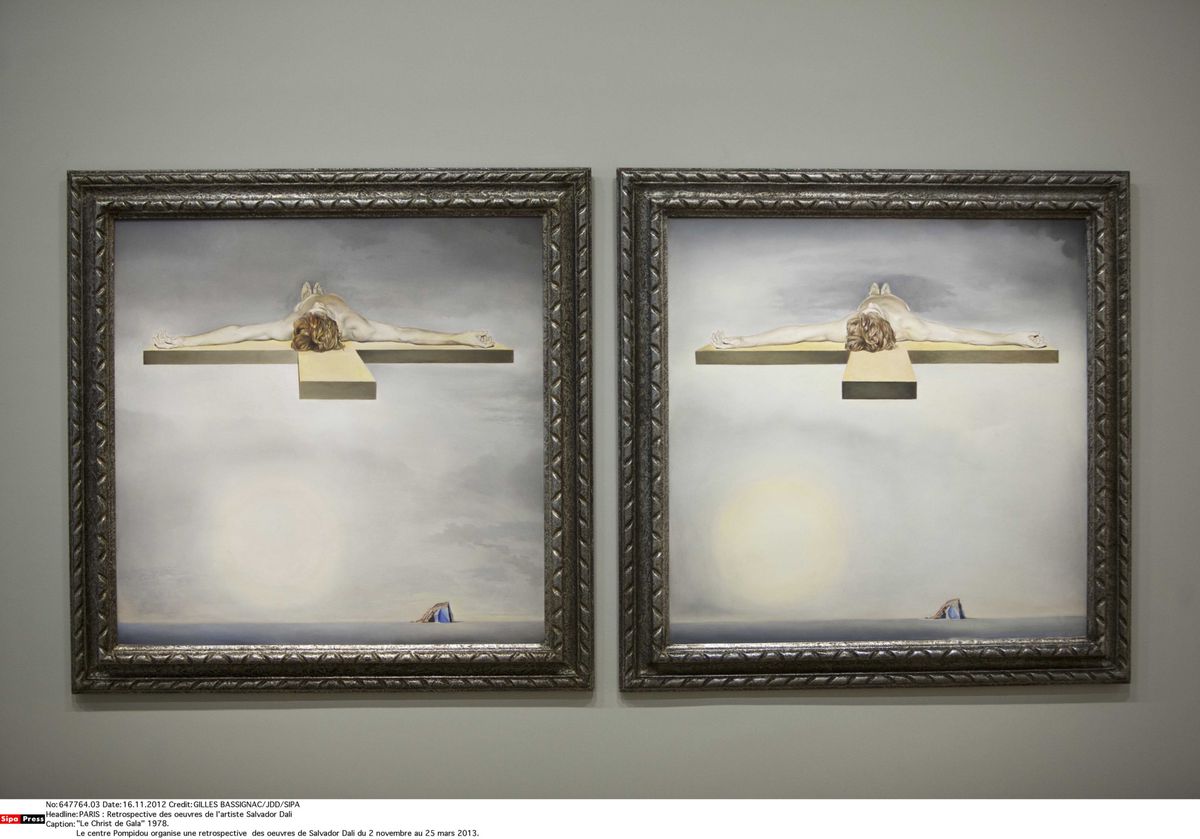 "Le Christ de Gala" 1978. Le centre Pompidou organise une retrospective  des oeuvres de Salvador Dali du 2 novembre au 25 mars 2013.  Paris,  FRANCE -16/11/2012/Credit:GILLES BASSIGNAC/JDD/SIPA/1211181154