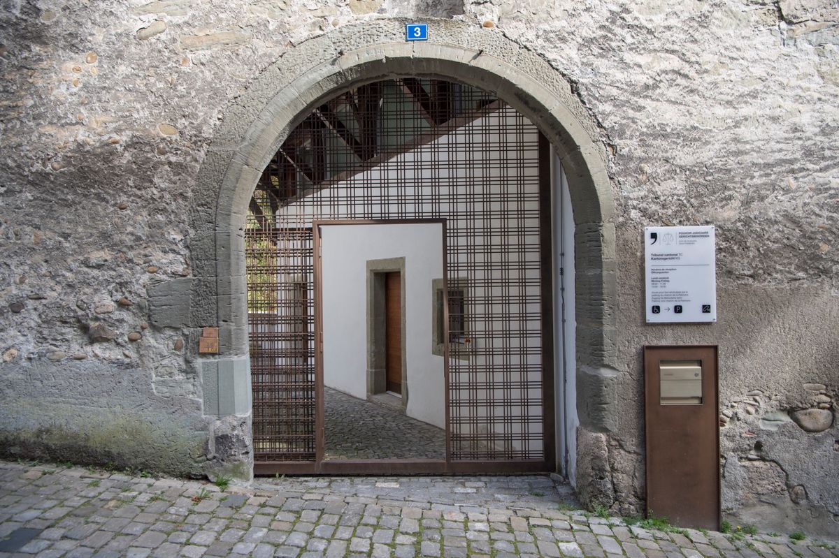Le tribunal cantonal de Fribourg est photographie, ce jeudi 12 octobre 2017 a Fribourg. (KEYSTONE/Anthony Anex)