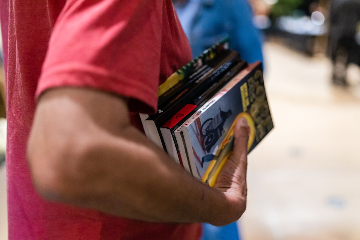 Onex, le 7 octobre 2023.
Salon littéraire Mauvais Genre à Onex. 
Photo Pierre Albouy/Tribune de Genève