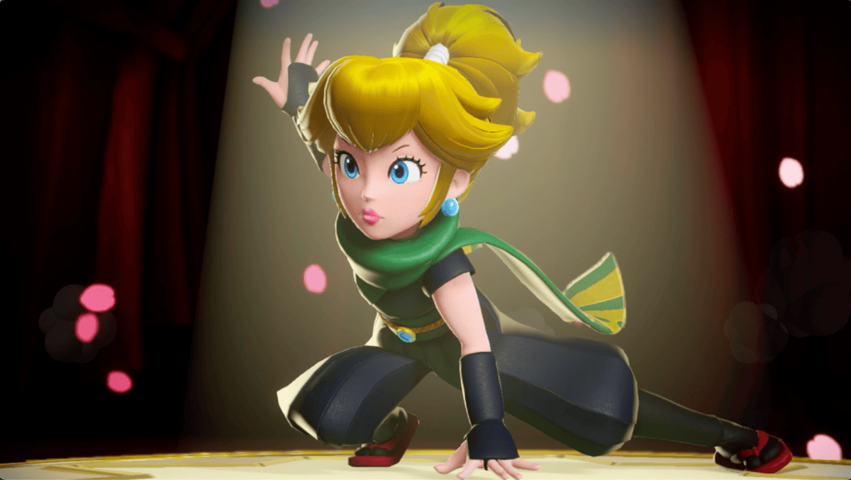 L’une des dix transformations de Peach: Peach Ninja.