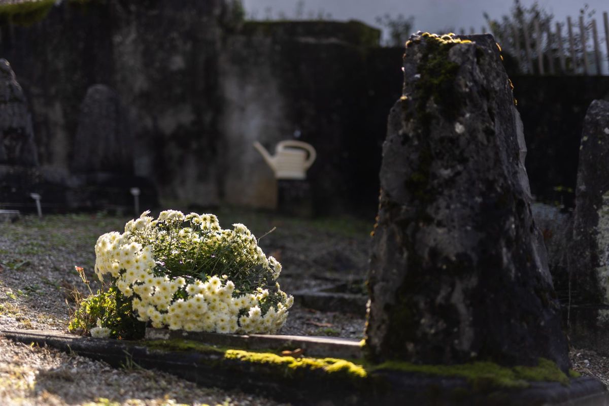 Cimetière d’Avully, octobre 2022.