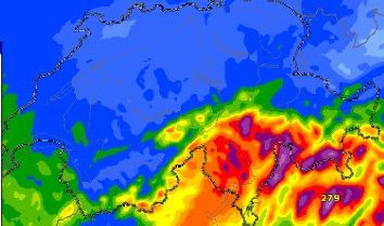 Das Sturmtief «Aline» dürfte dem Süden ab Donnerstag viel Regen bescheren.