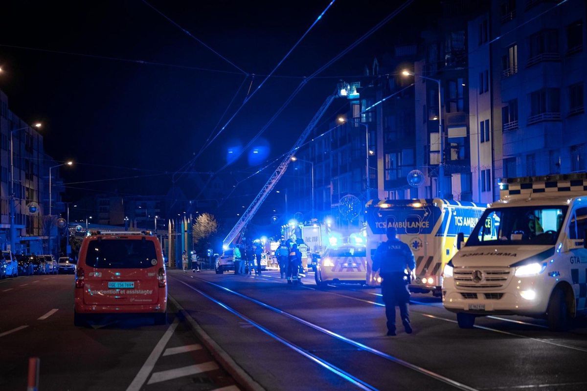 La rue de Genève, à Thônex, dimanche 20 novembre 2022.