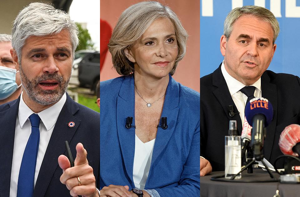 Eric Wauquiez, Valérie Pécresse et Xavier Bertrand, chacun vainqueur dans leur région dans ce premier tour. Tous trois sont renforcés dans leur espoir d’être le candidat de droite à la présidentiel.