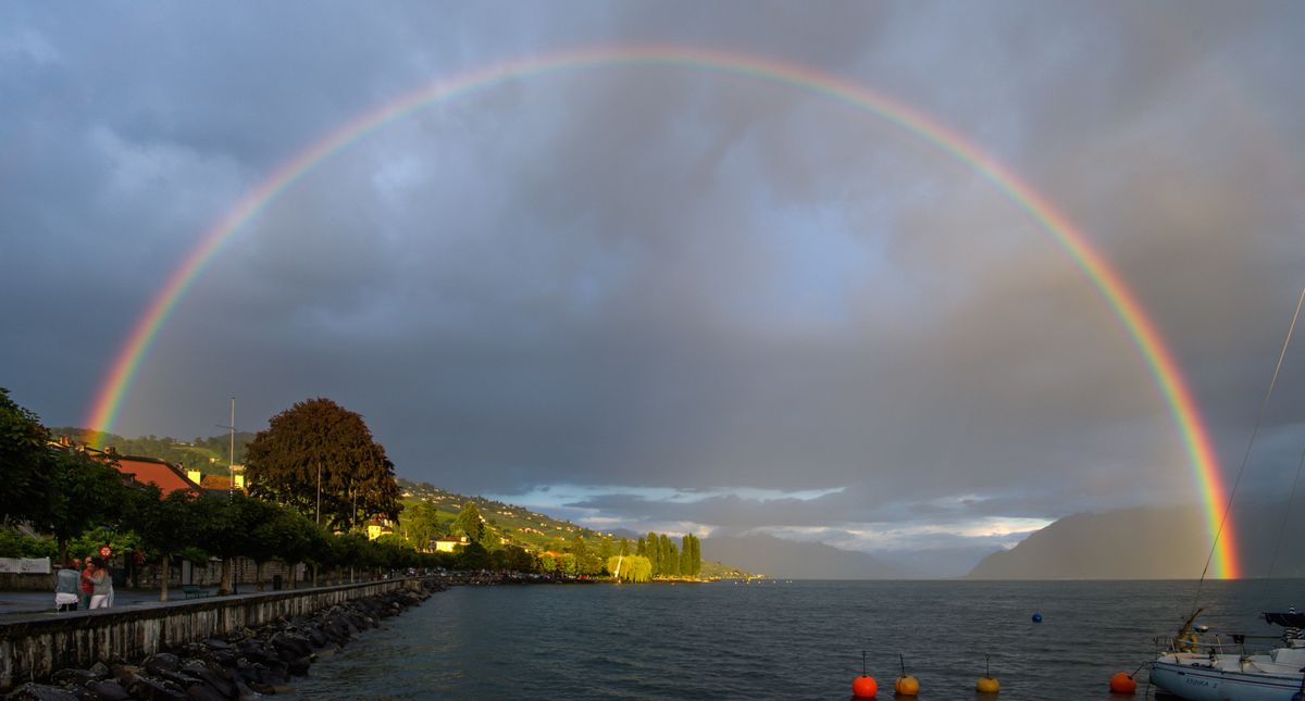 Arc-en-ciel à Lutry