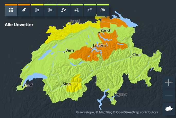 Wetter Schweiz: Bund warnt vor Gewittern in mehreren Regionen