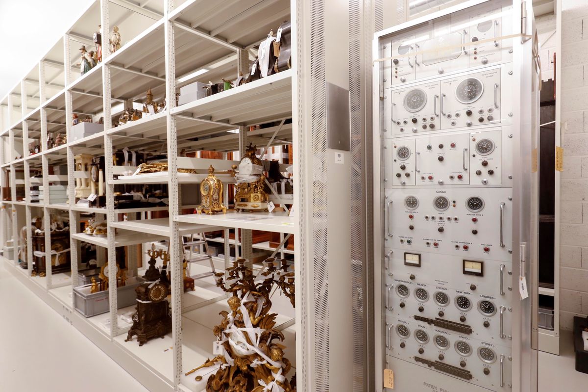 Visite des nouveaux entrepôts du MAH, au Carré Vert, sous Artémis. Photo LUCIEN FORTUNATI