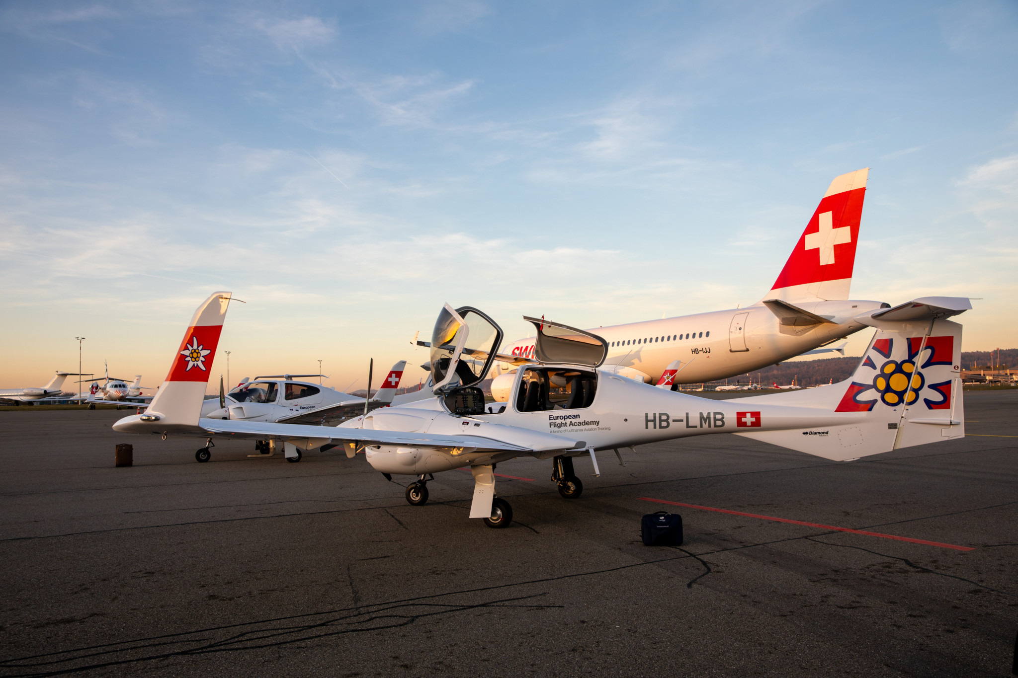 In diesen Maschinen lernen künftige Swiss-Piloten das Fliegen