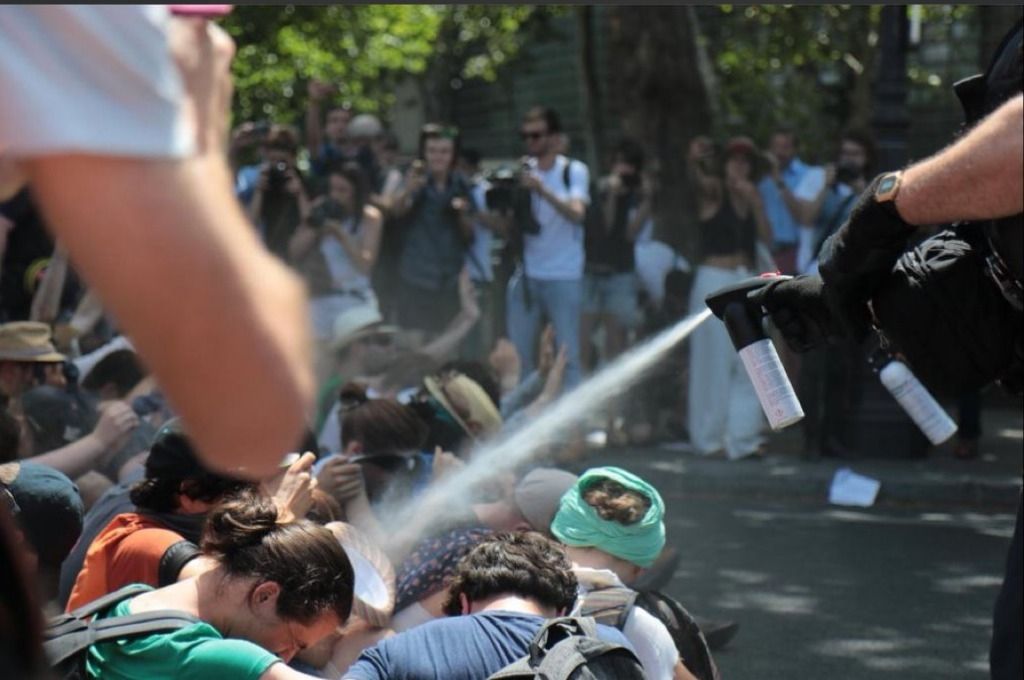Une manifestation écolo dispersée par lacrymos