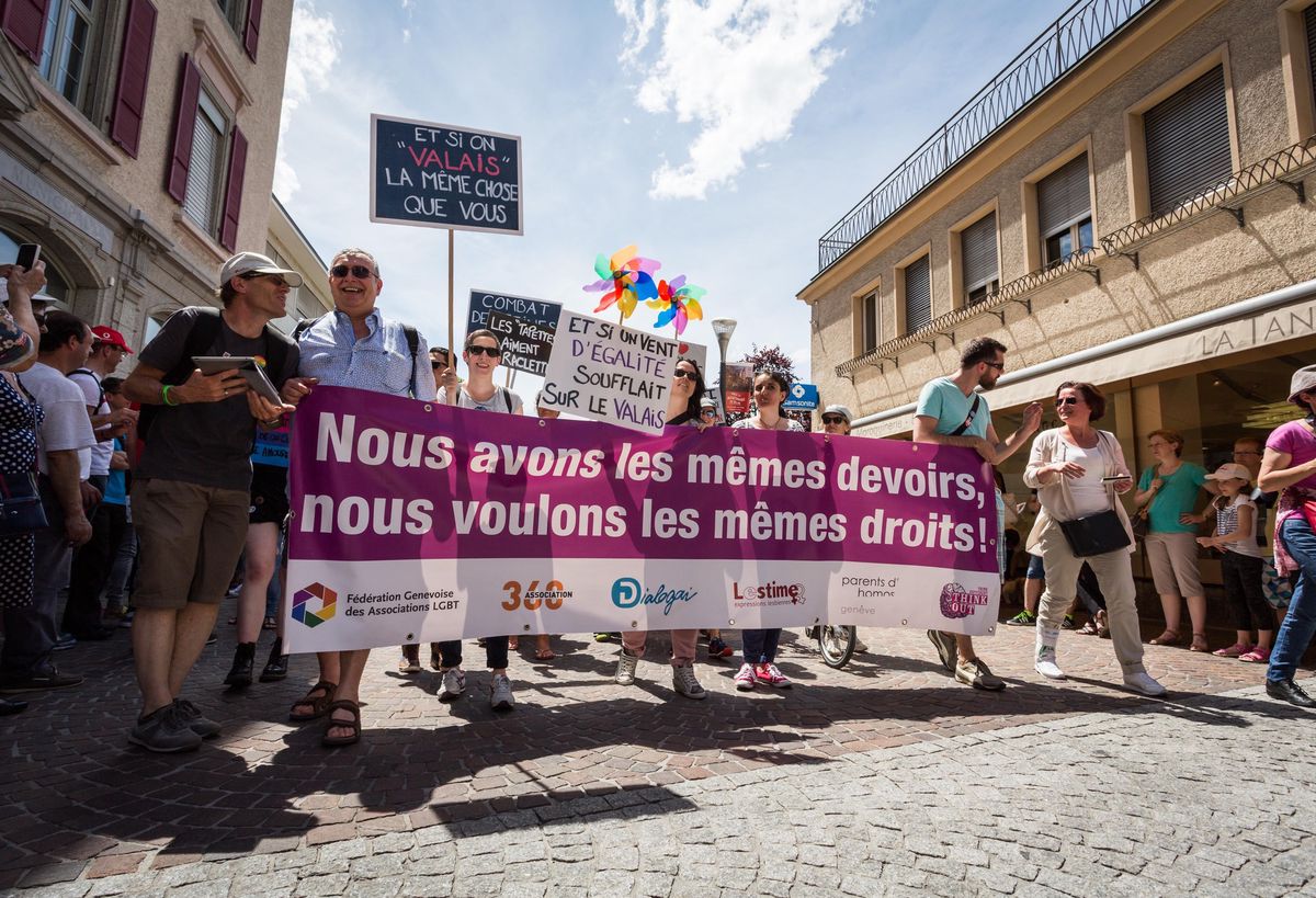 La manifestation avait accueilli 7000 personnes à Sion en 2015.