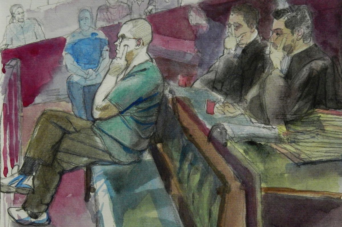 Fabrice A. lors de son procès à Genève en 2017.