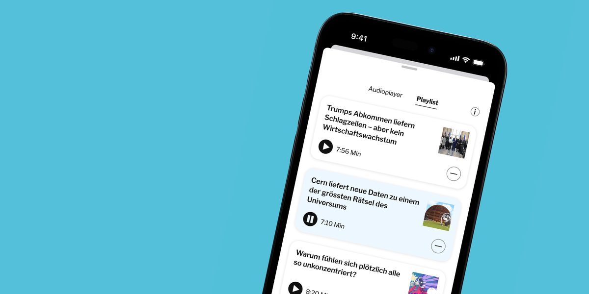 App des «Tages-Anzeigers»: Neue Playlist-Funktion für Audio | Tages ...