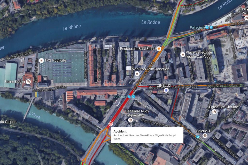 Un accident a bloqué le tram 14 à la Jonction