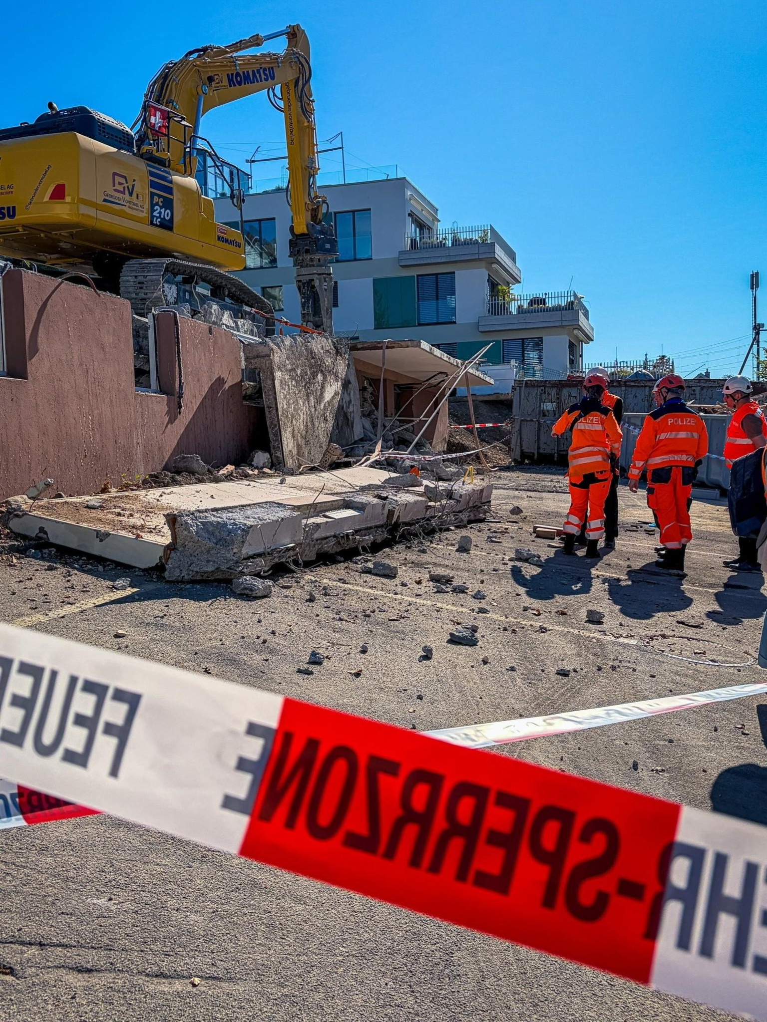 Unfall in Stäfa: Junger Mann bei Abbrucharbeiten tödlich verletzt