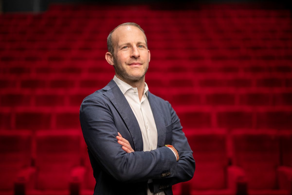 CEO Venanzio di Bacco posiert im Pathe Spreitenbach in Zuerich, am Dienstag, 21. Maerz 2023.