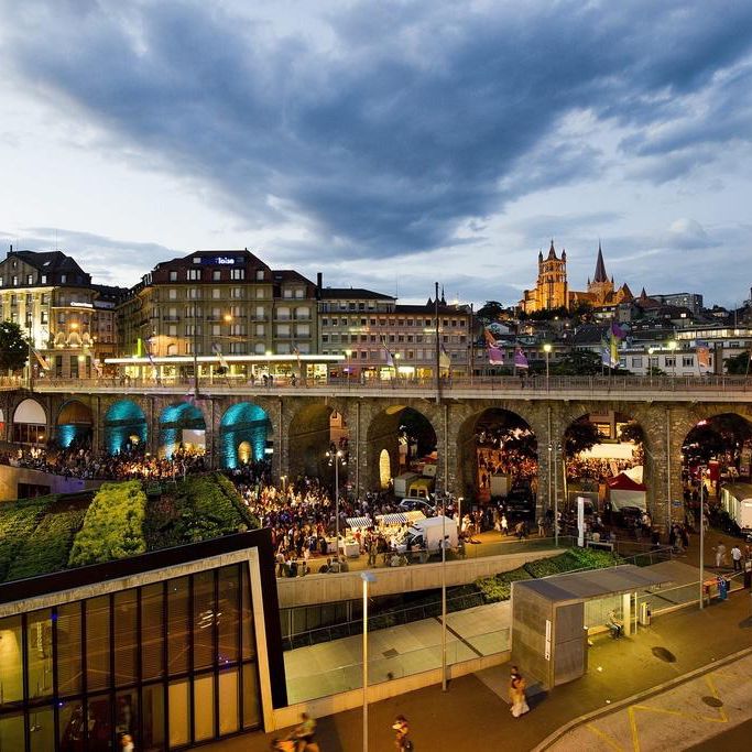 La Place de l'Europe, à Lausanne. 