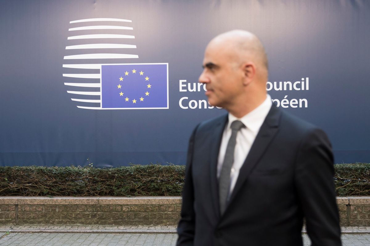 Alain Berset à Bruxelles, lors du sommet Europe-Asie d’octobre 2018.