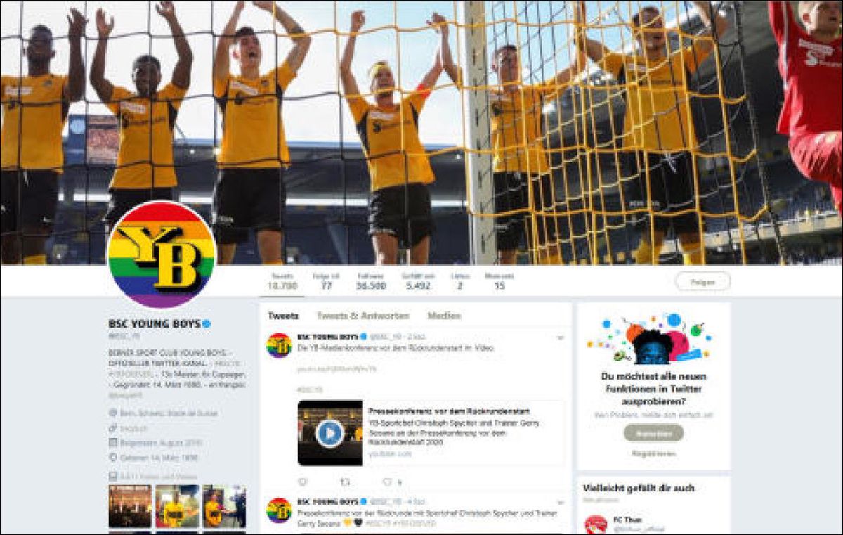 Le club Bernois a changé son logo sur les réseaux sociaux.