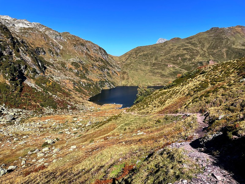 Letzter Blick zurück vor der Widersteinerfurgglen: Ade, Oberer Murgsee.