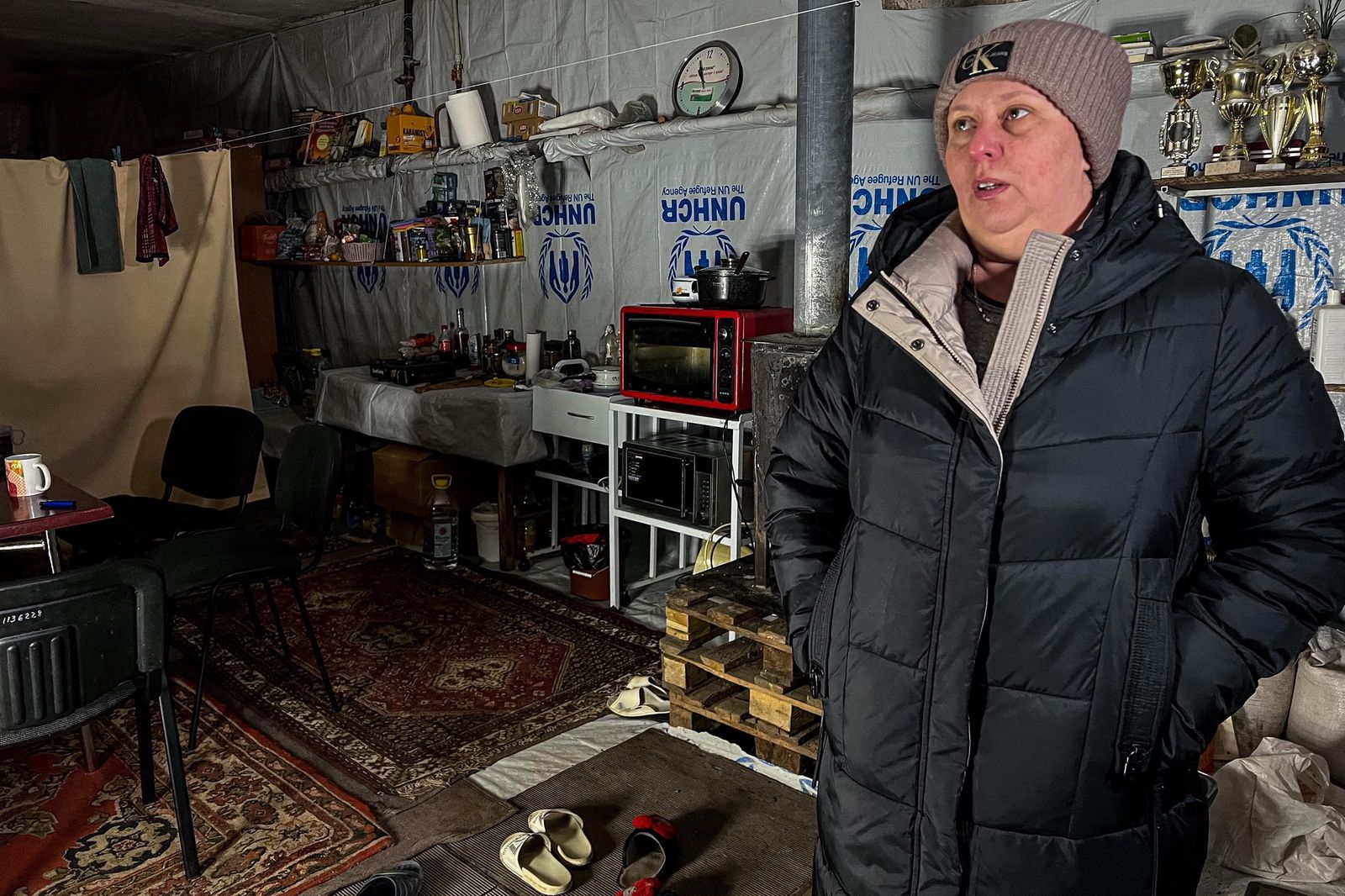 Elena Molchanova à Bakhmut, le 11 janvier 2023.