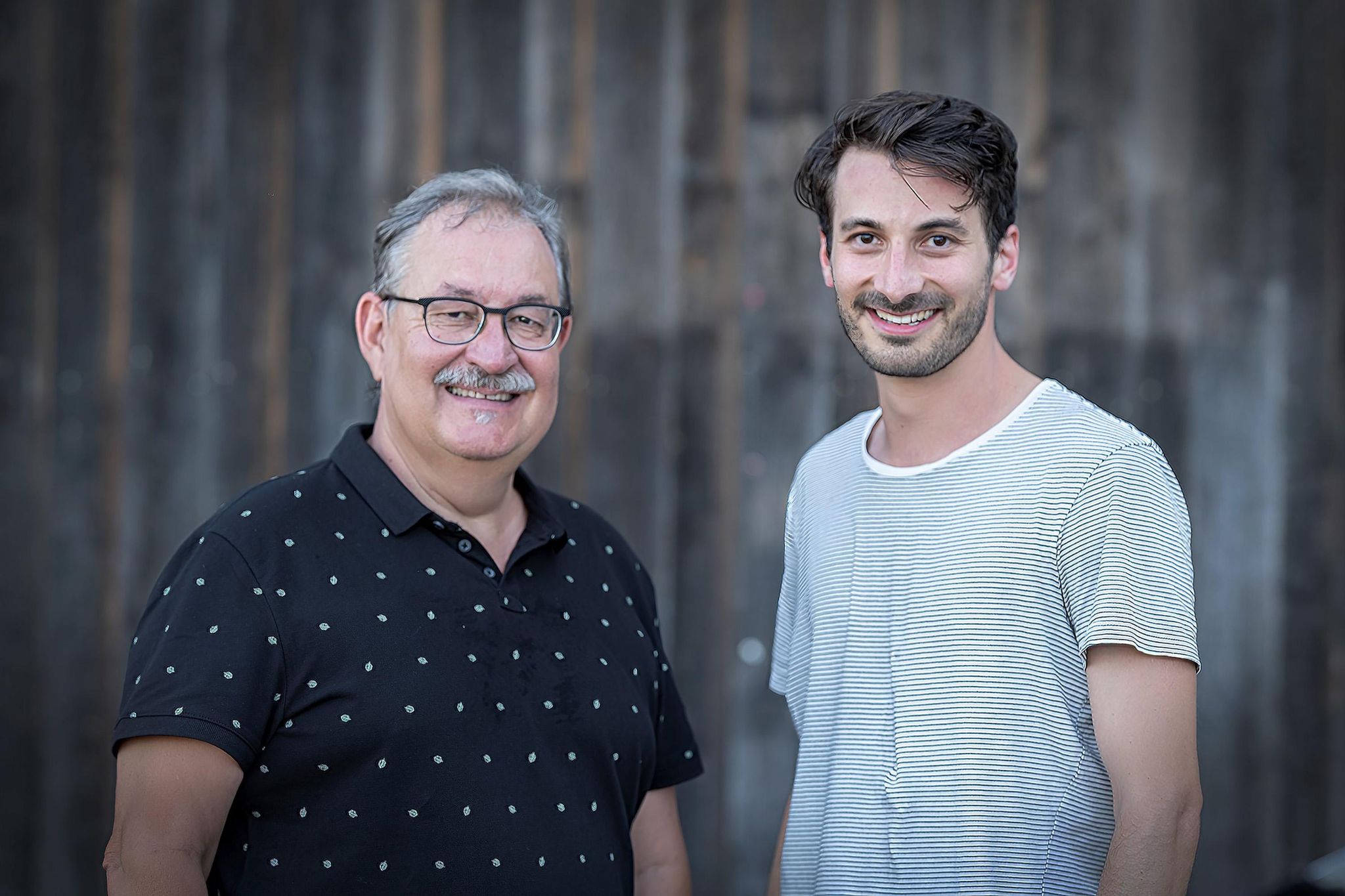 Ziehen 2021 in den Bauernkrieg: Der neue Regisseur Ulrich Simon Eggimann (links) und der neue Hauptdarsteller in der Rolle des Bauernführers Niklaus Leuenberger, der Berner Schauspieler Fabian Guggisberg.