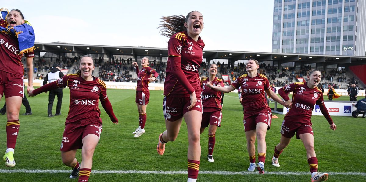 Les Servettiennes aux anges apr&egrave;s leur victoire en Coupe de Suisse