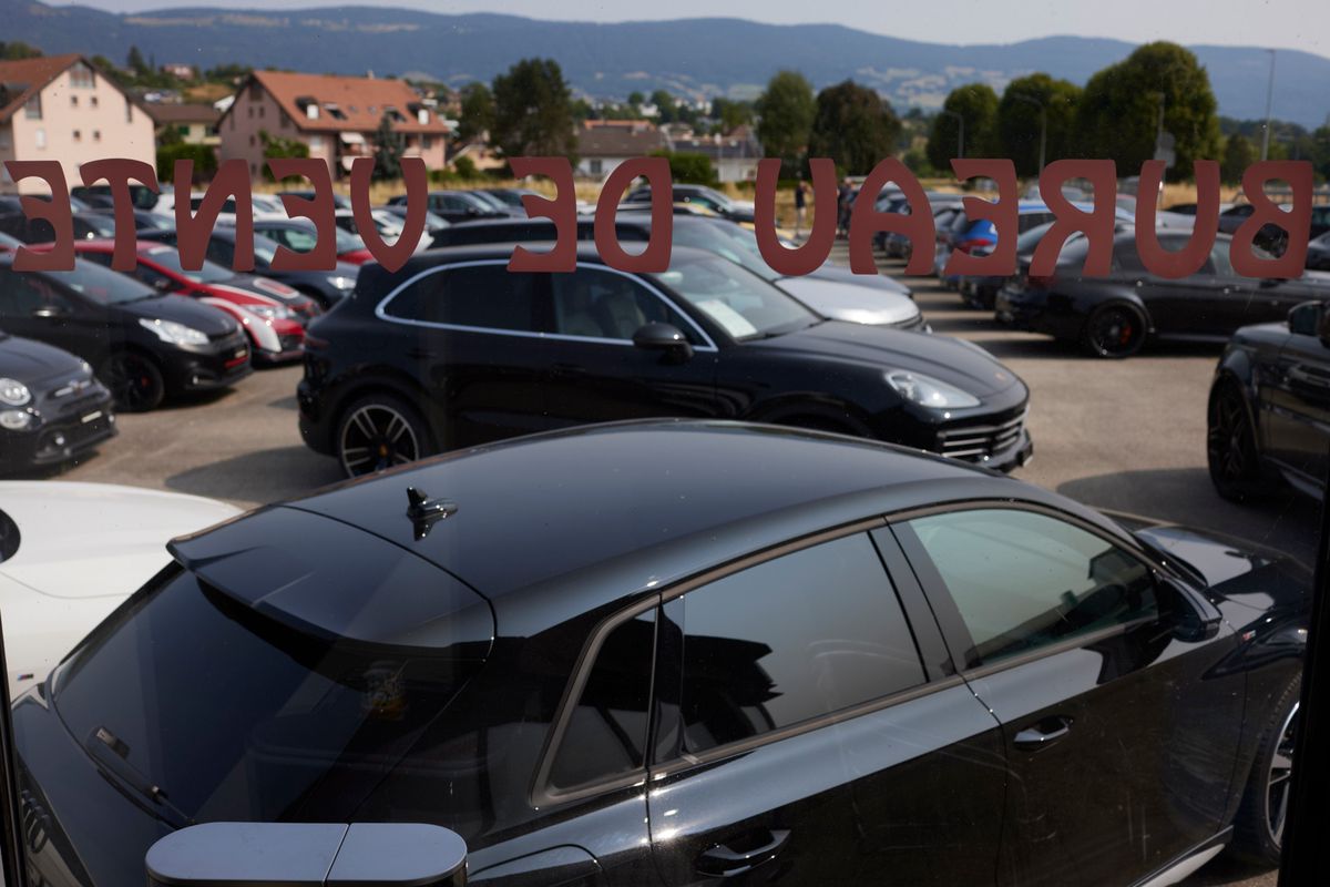 Montagny-près-Yverdon, le 29 juin 2023. Le bilan eccologique des voitures d occasion. Le CANV, un garage spécialisé dans la voiture d’occasion.   Photo Yvain Genevay / Le Matin Dimanche