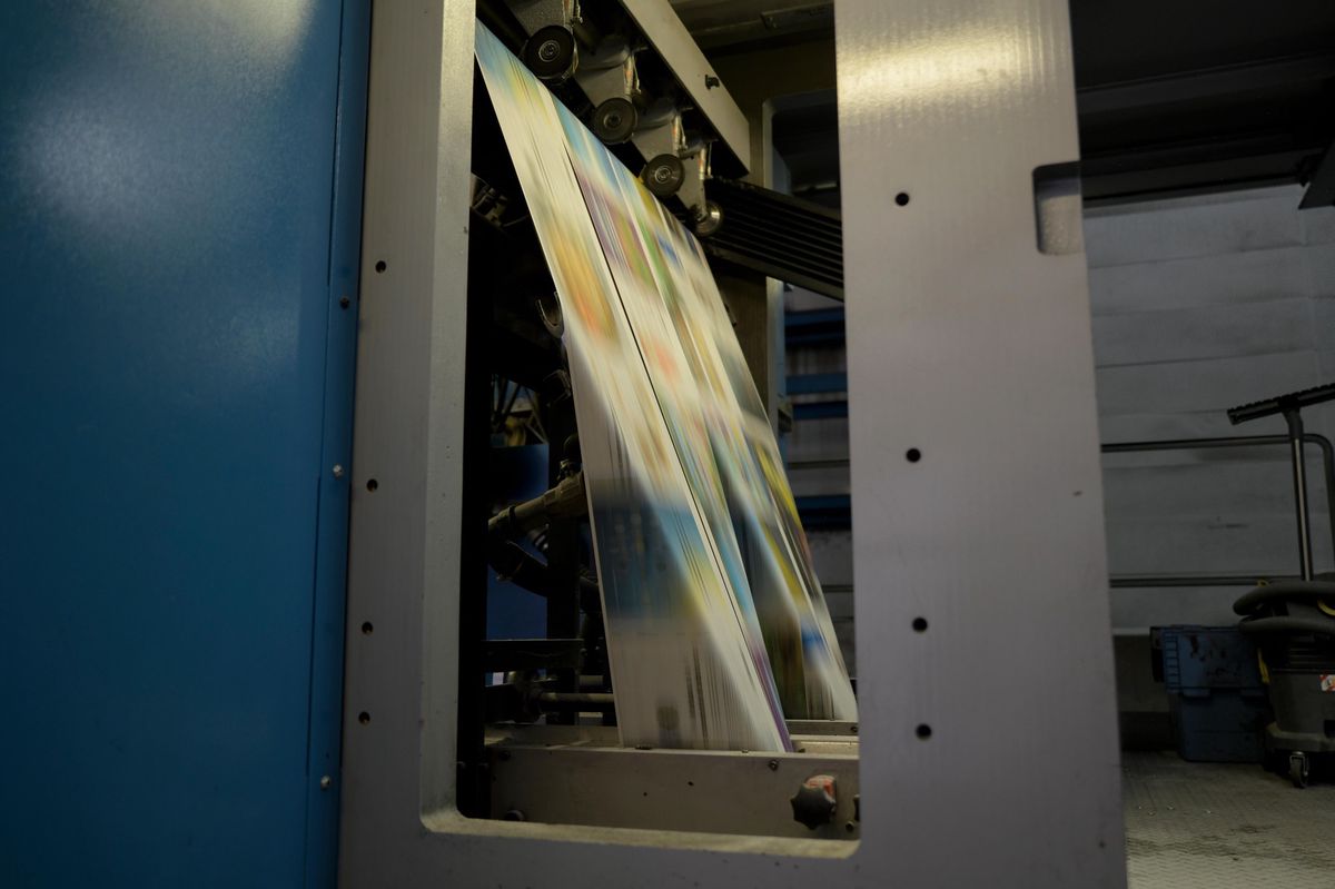 Le Centre d'Impression Lausanne (CIL) imprime notamment «24 heures» et «Le Temps». Photo Darrin Vanselow LMS 2018