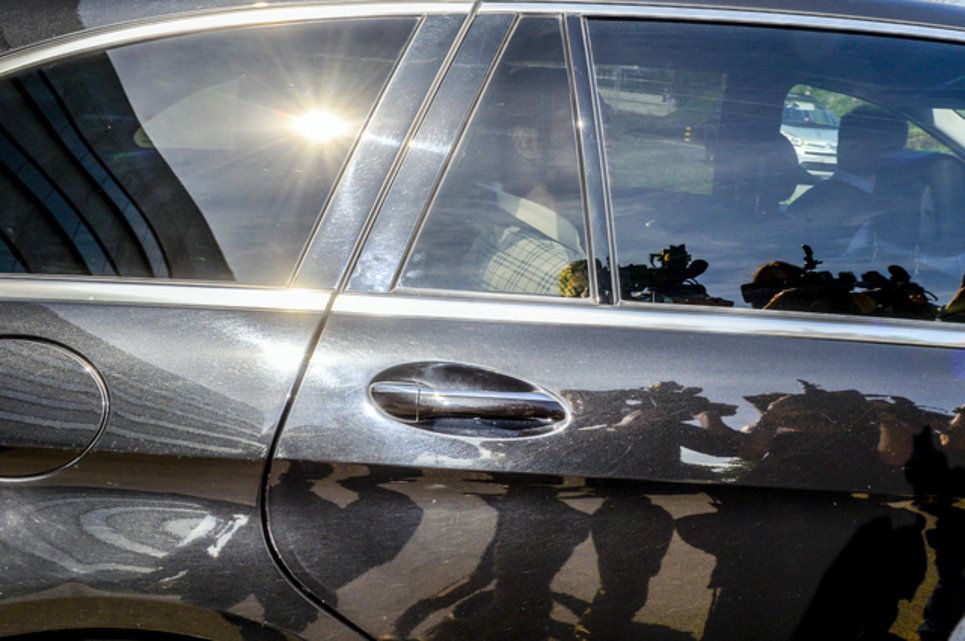 «Carlos» à son arrivée au  tribunal de district de Dietikon (ZH).  (Vendredi 28 août 2015)