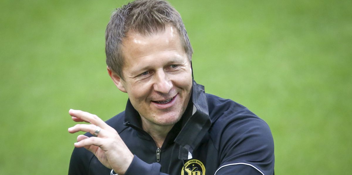 Young Boys' Christoph Spycher during a training session before the UEFA Champions League playoff match between Hungary's Ferencvaros TC and Switzerland's BSC Young Boys, on Monday, August 23, 2021, in Budapest, Hungary. (KEYSTONE/Thomas Hodel)
