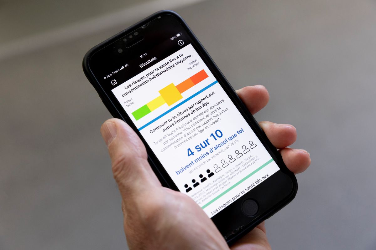 L’app Smaart permet à chacun de situer sa consommation d’alcool par rapport à ses semblables suisses, en termes d’âge et de sexe.