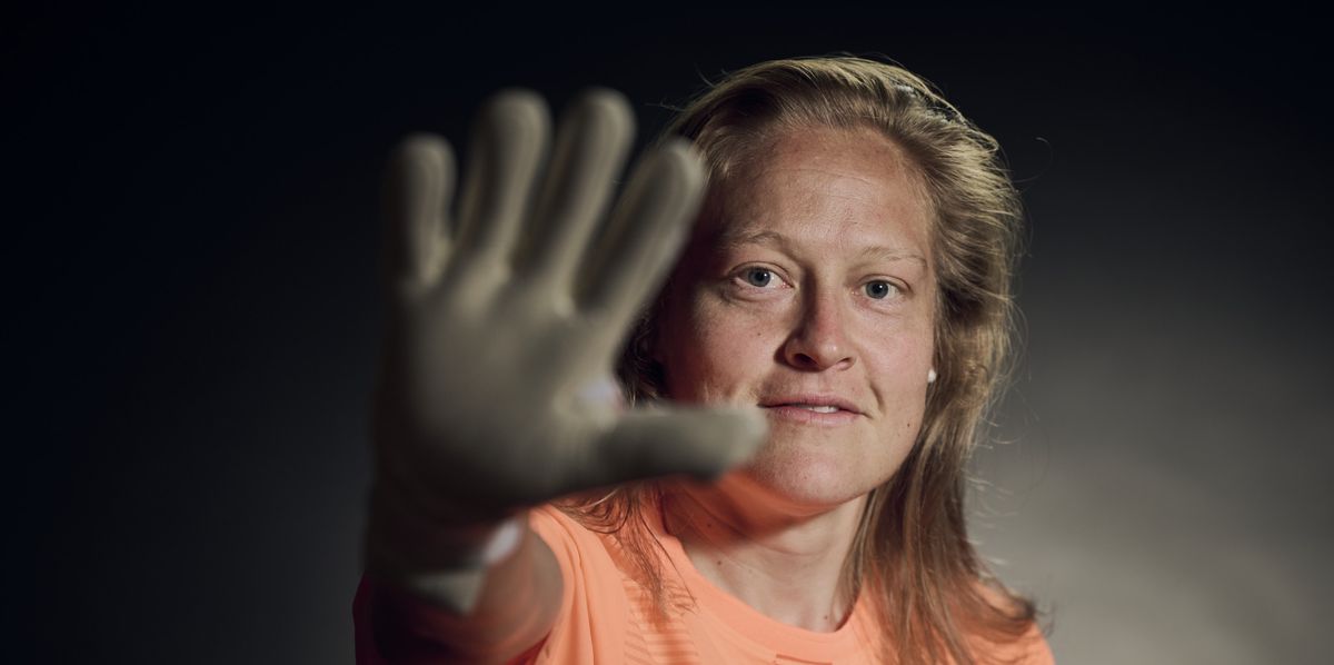 Switzerland's goalkeeper Seraina Friedli poses for a portrait during a training camp of the Swiss women's national football team on Thursday, June 29, 2023 at the Grand Hotel des Bains in Yverdon, Switzerland. The Swiss team will take part in the Women's World Cup in Australia and New Zealand from 20 July to 20 August. (KEYSTONE/Gabriel Monnet)