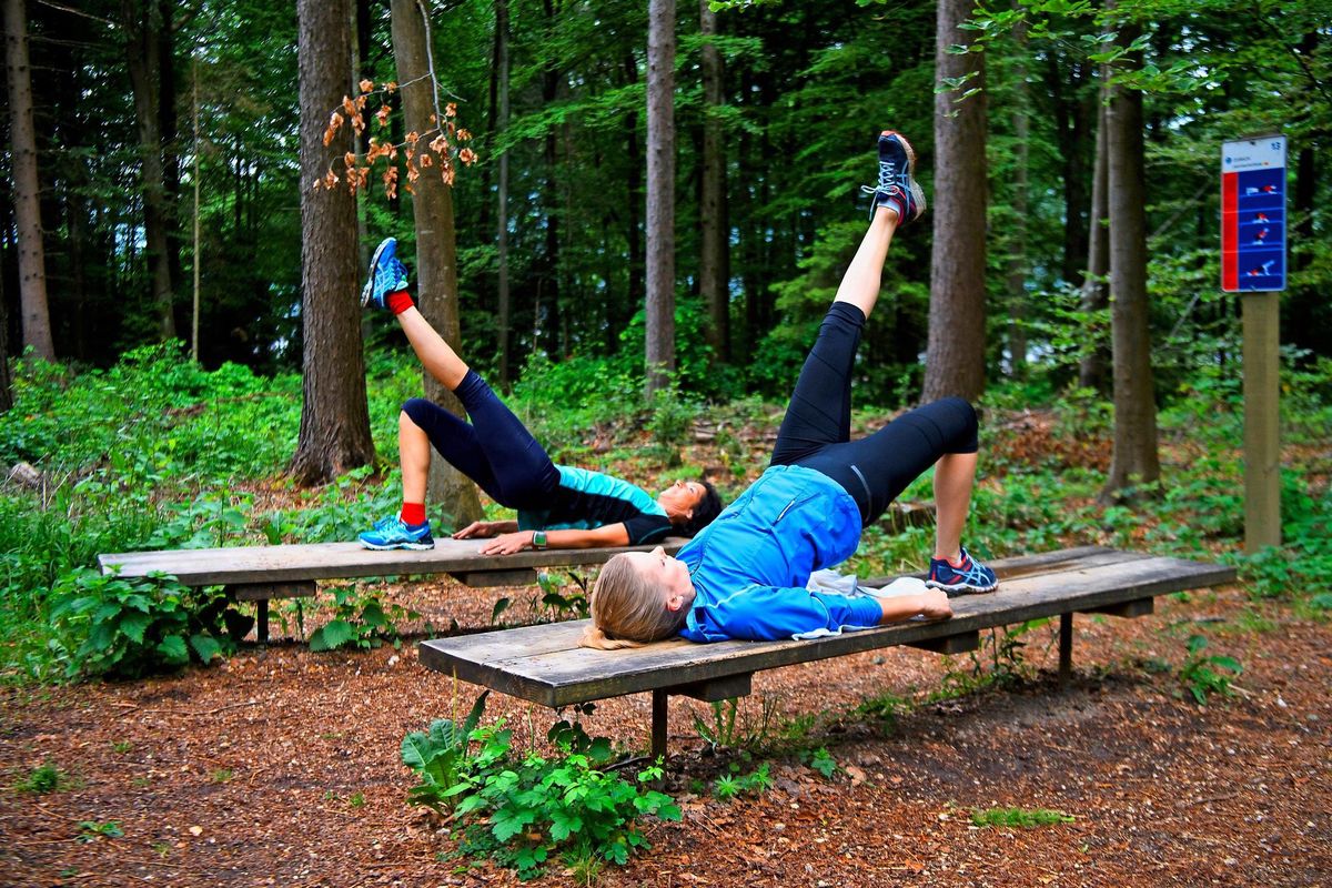 Même sans connaissances sportives, tout un chacun peut trouver son bonheur sur une piste Vita, sans risquer l’accident 
ou l’épuisement.