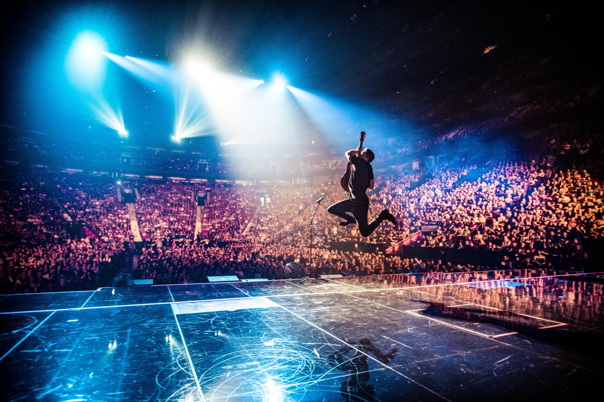 En tournée des stades avec Shania Twain en juin 2018. Ici, Montréal.