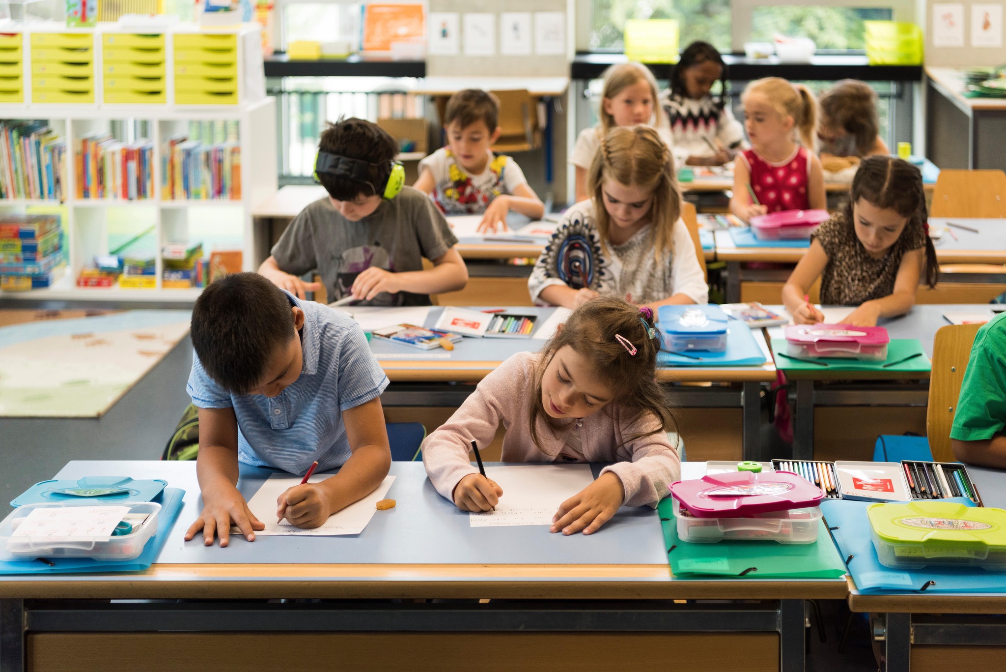 En Suisse, peu d’élèves du primaire doivent refaire leur année. (Photo d’illustration)