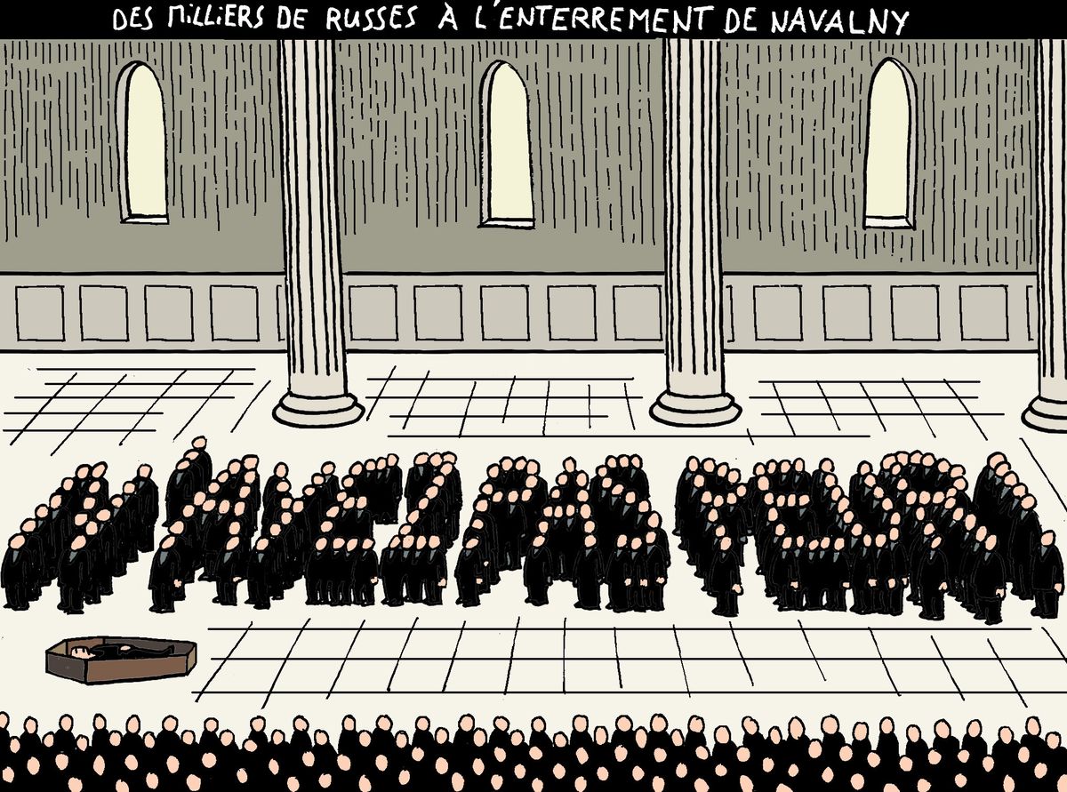 Des milliers de Russes à l’enterrement de Navalny