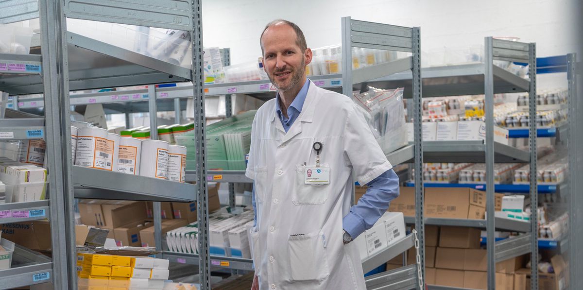 Nicolas Widmer, pharmacien-chef de la Pharmacie des hôpitaux de l'Est lémanique.