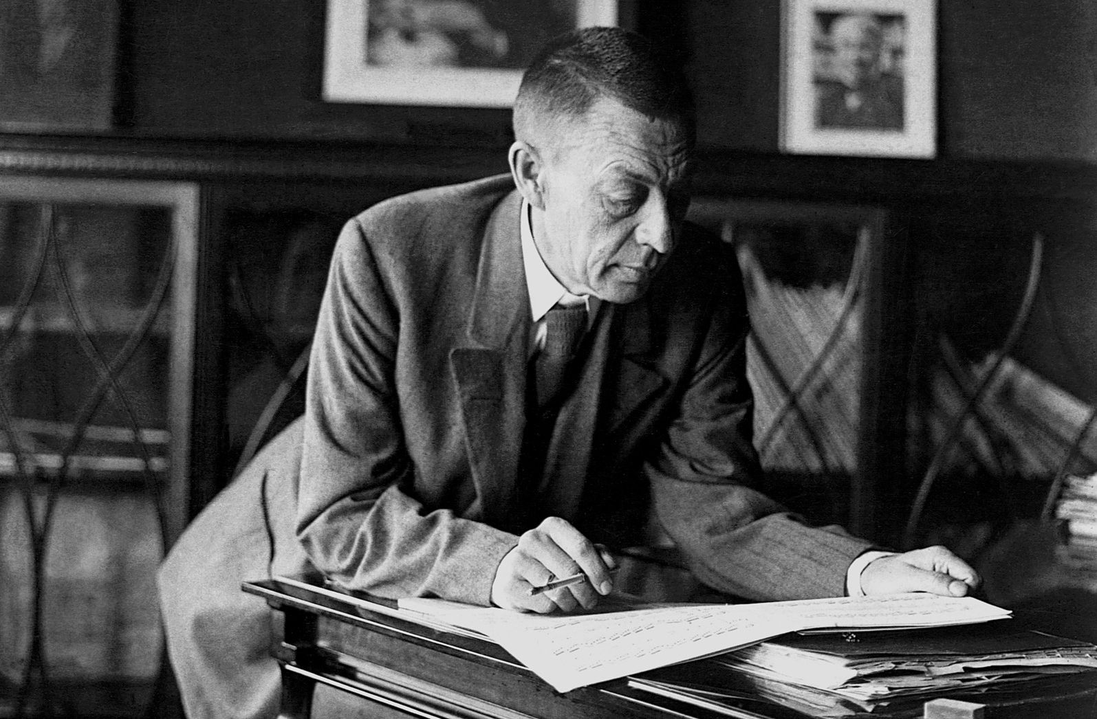 Sergueï Rachmaninov (1873-1943) dans les années 1920.