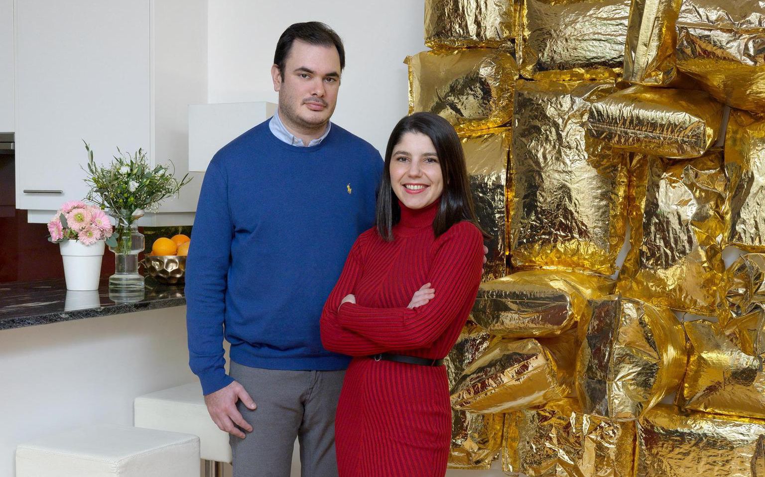 Thomas Hug, directeur d’Artgenève et Laura Meillet, son bras droit dans la vie comme au travail.