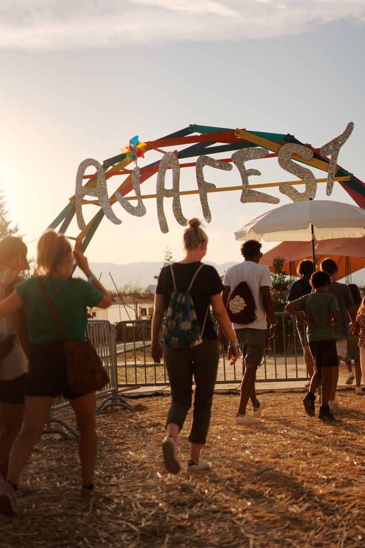 Genève, l'entrée de l'Ajafest le 18 juillet 2023. Un festival de musique dub, reggae et rap à Anières. Il rempile cette année pour sa 6e édition