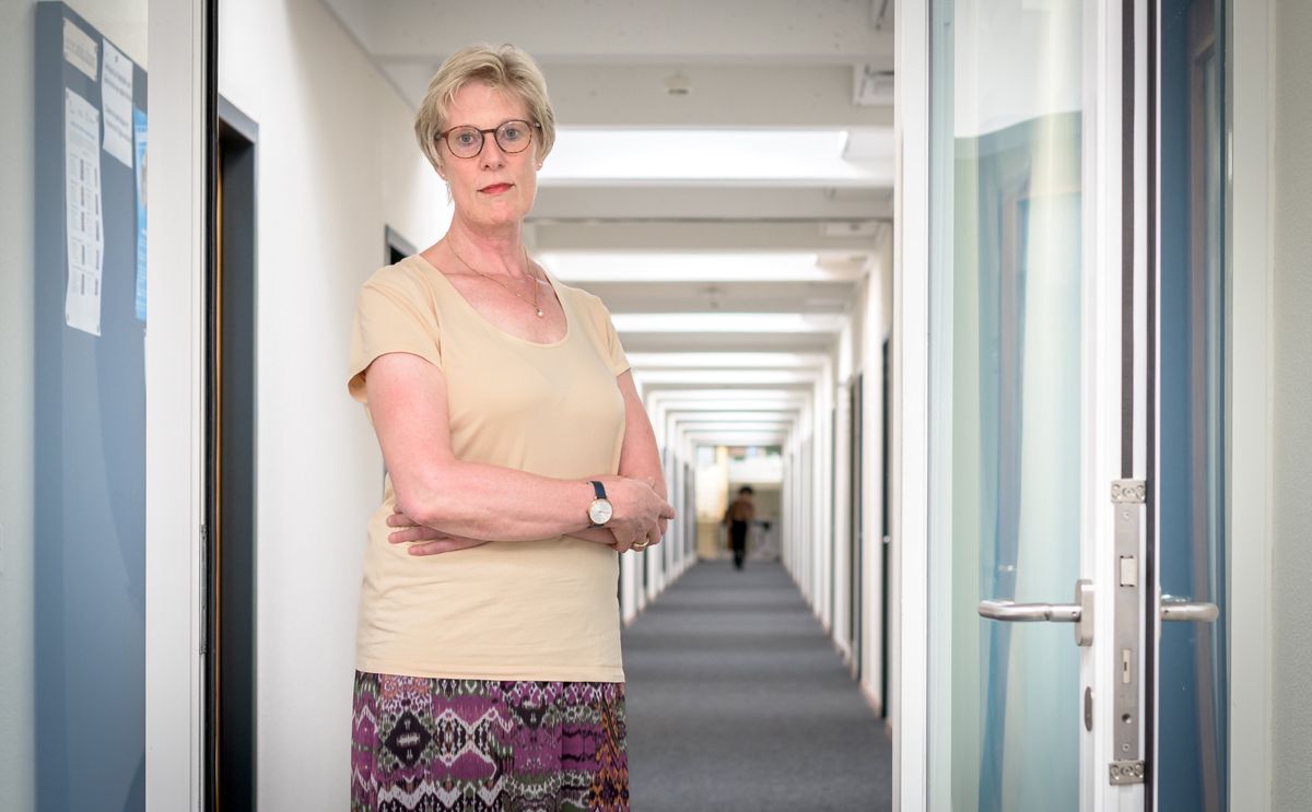 Fribourg, le 15.09.23 --- Universite de Fribourg: Astrid Kaptijn, professeure de droit canon et vice-rectrice.
Photo Laurent Crottet, Parallaxe-photo.ch