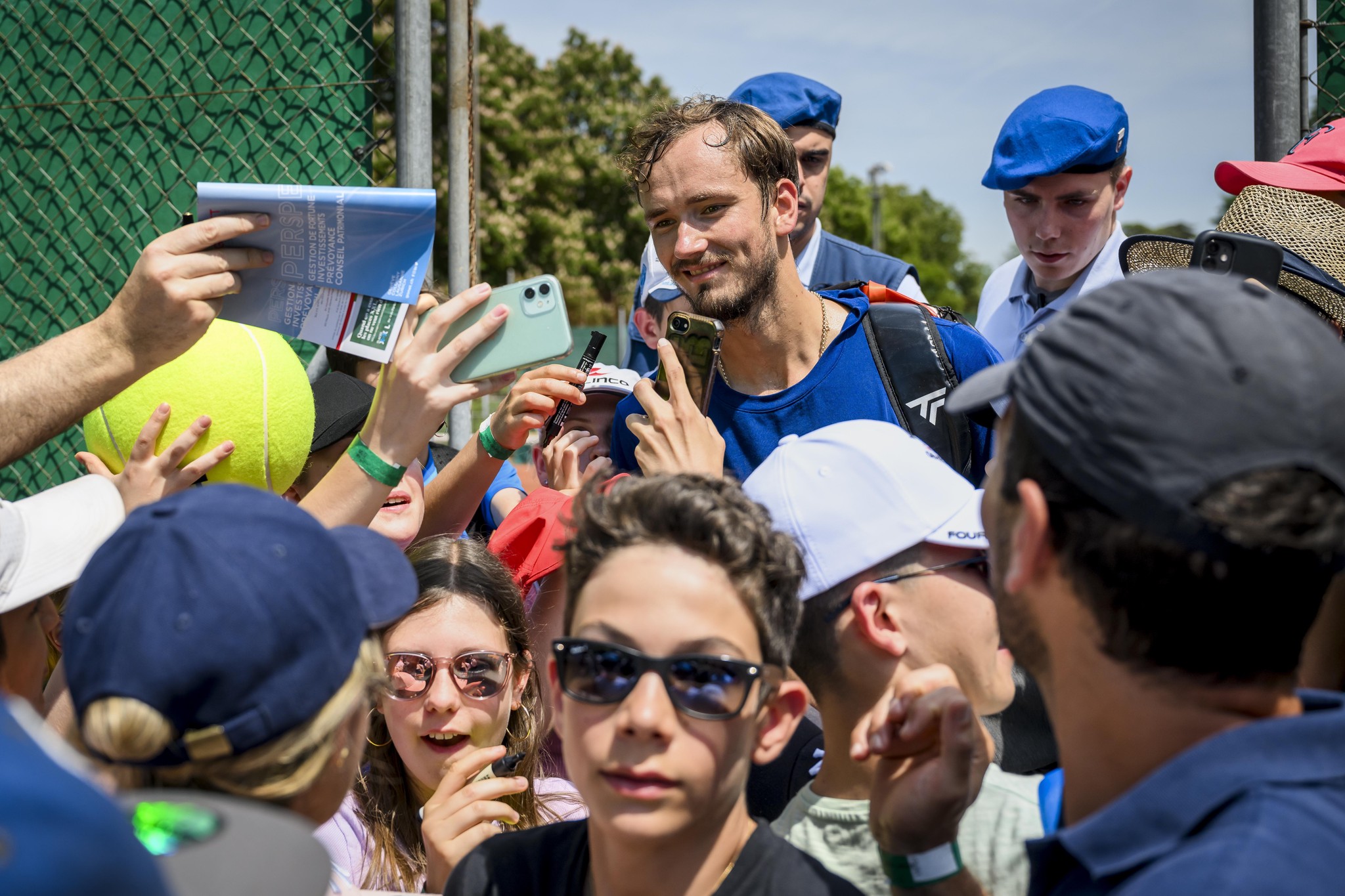 Daniil Medvedev a goûté avec plaisir à un bain de foule après un mois et demi loin du circuit.