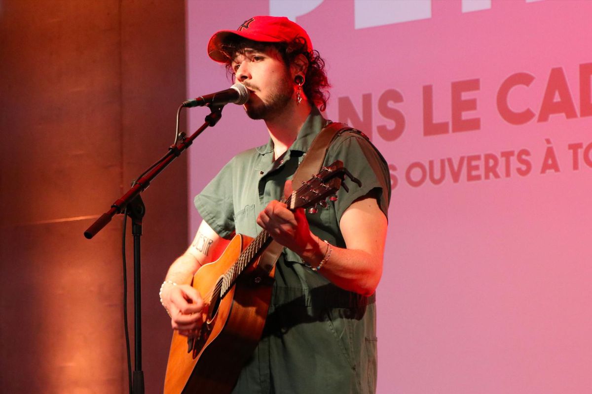 Loïc Durel sur scène.