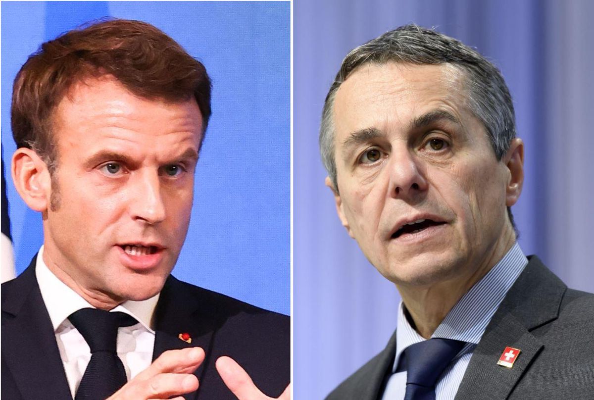 Le président de la France Emmanuel Macron s’entretiendra avec le président de la Confédération Ignazio Cassis vendredi à Paris. 