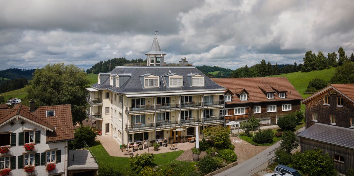 Schwellbrunn, Appenzell Ausserrhoden, Schweiz, 5. August 2021 - Biomedical Health Hotel Sonnenberg.