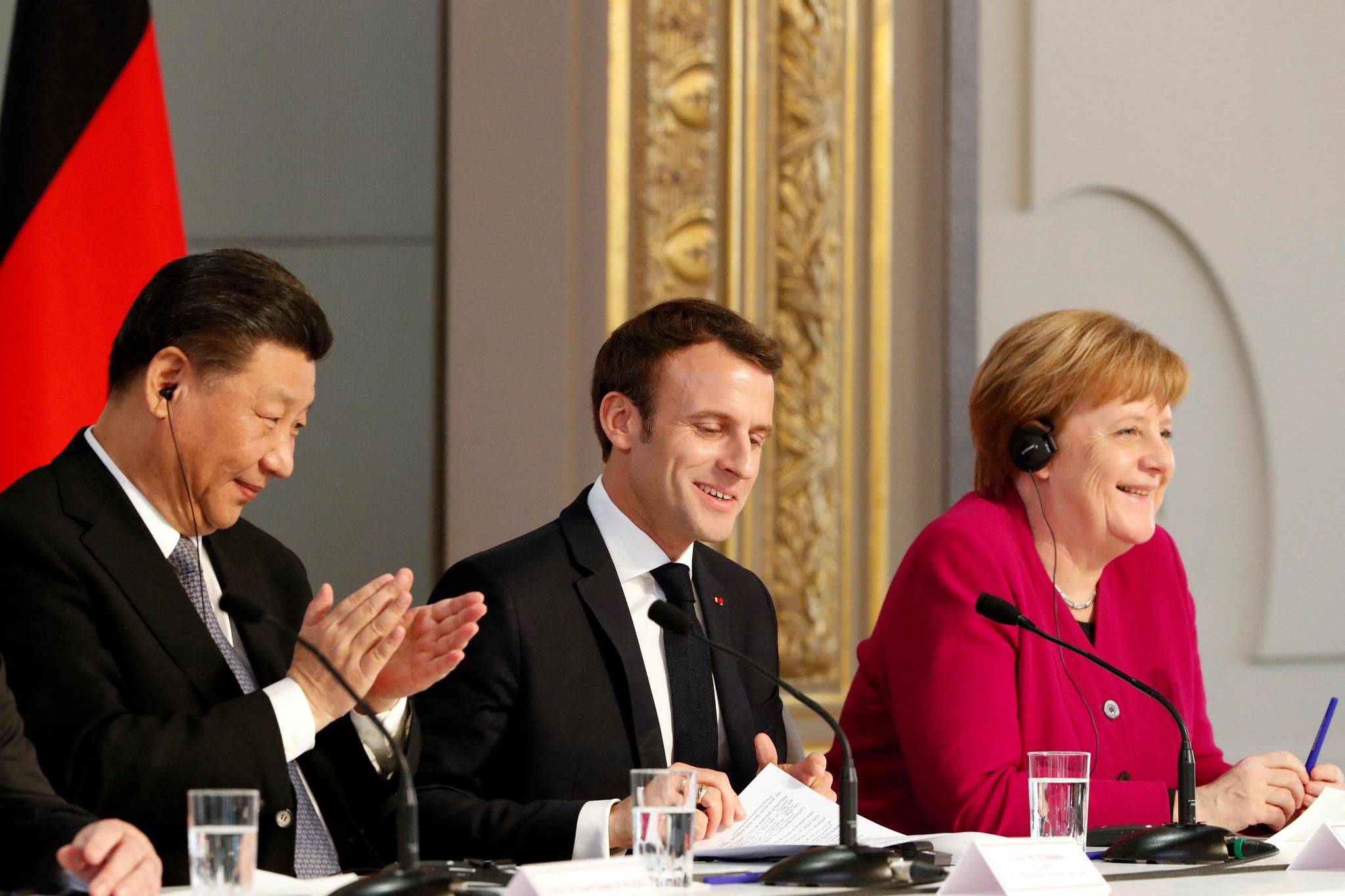 Angela Merkel et Emmanuel Macron ont notamment réclamé à la Chine la fin du financement des centrales à charbon. (Photo d’archives)