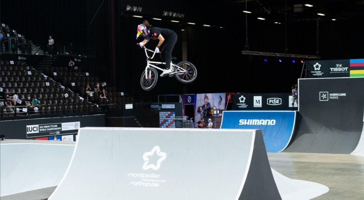 Nikita Ducarroz en action à Montpellier.