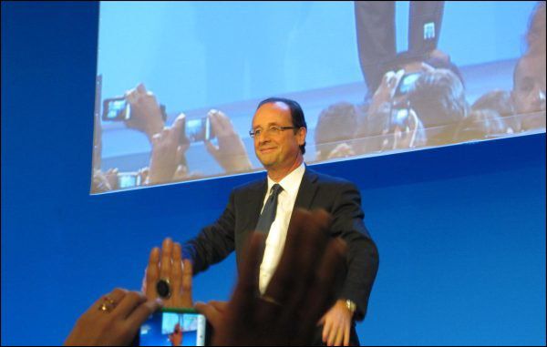 Des membres du PS de Vernier ont été soutenir le candidat Hollande, en meeting à Lyon